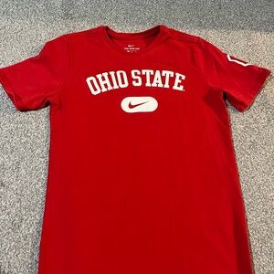 Nike Red Ohio State Logo Tee
